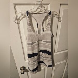Lululemon Striped Racerback Tank Top